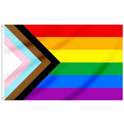 การพิมพ์ดิจิตอล Bisexual LGBT ธง 3x5 Ft 100d วัสดุโพลีเอสเตอร์
