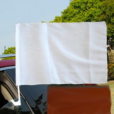 ธงรถระเหิดสองด้านโพลีเอสเตอร์ธงหน้าต่างรถยนต์ที่กำหนดเอง