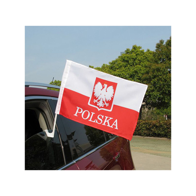 ธงรถระเหิดโพลีเอสเตอร์ธรรมดารถประเทศธงพร้อมผู้ถือ