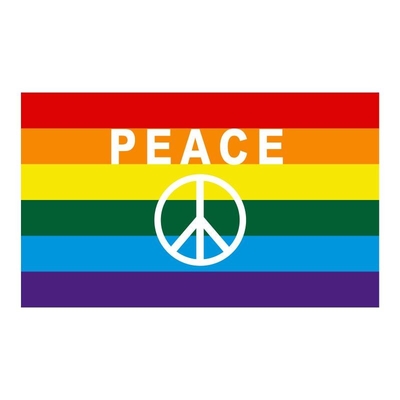 4 สี Pride Rainbow Flag 3x5 การพิมพ์ดิจิตอลสำหรับตกแต่ง
