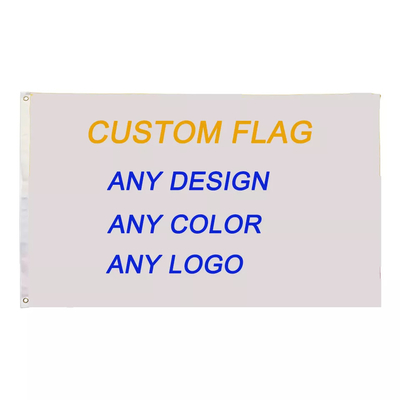 การพิมพ์ดิจิตอลธงโพลีเอสเตอร์แบบกำหนดเองสองด้าน 100% โพลีเอสเตอร์ประเทศธงแบนเนอร์