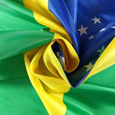 3X5ft ประเทศบราซิลธง 100% โพลีเอสเตอร์ที่กำหนดเองธงประเทศ