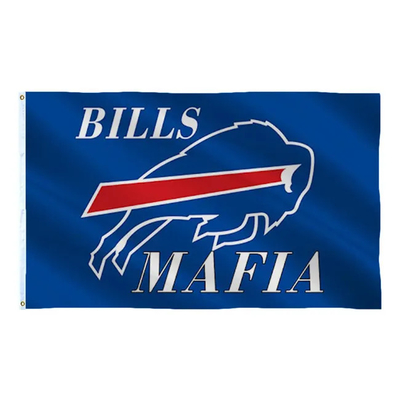 โรงงานโดยตรง Salebuffalo Bills Flag 100% Polyester Nfl Football Team Flag